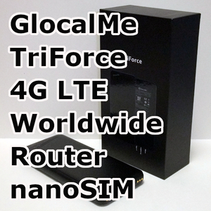 SIM フリー モバイル ルーター GlocalMe TriForce GLMU20A01 LTE 4G 海外 旅行 出張 USB Type-C テザリング クラウド SIM バッテリー