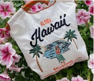 【White Hawaii】カワイイ-ミニチェーンキャンバストートバッグ,キャンバスハンドバッグ,ショッピング,刺embroidery,女の子へのギフト