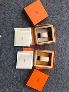 HERMES エルメス 腕時計空箱正規品 箱　ケース　BOX 2個セット