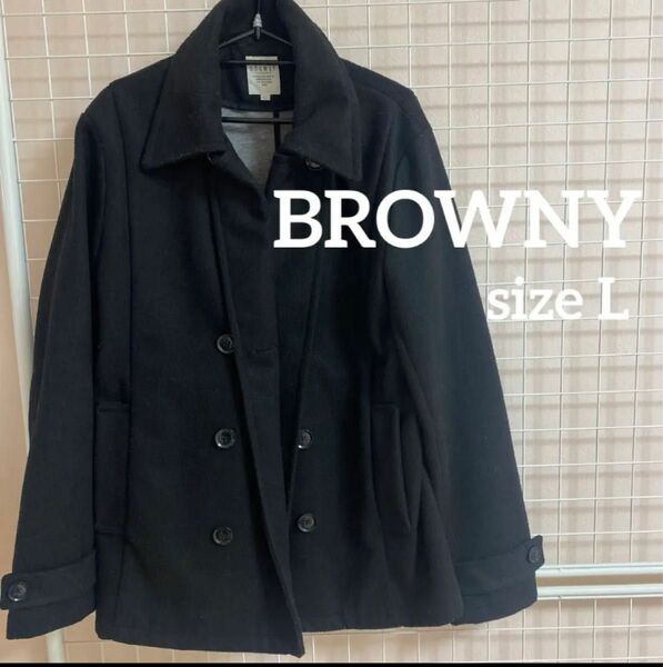 BROWNY ブラウニー ショート丈 ピーコート L