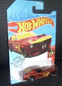 ホットウィール ・Hot Wheels マスタング　67 SHELBY GT-500 デカール　ファイヤーパターン　赤