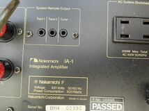 Nakamichi ナカミチ プリメインアンプ IA-1 動作品_画像9