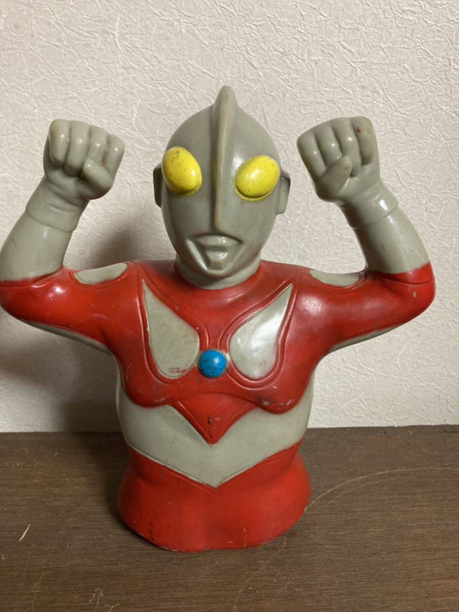 珍品 時代物 ブルマァク製 ウルトラマン ソフビフィギュア 谷プロ 昭和