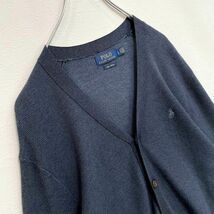 高級ピマコットン　ポロラルフローレン　前開き　ポニー刺繍　ニットカーディガン　メンズ　Ｌサイズ　POLO RALPH LAUREN_画像3