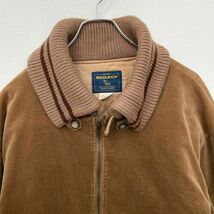 ウールリッチ　90s　ジップアップ　コーデュロイ　ドンキージャケット　ブラウン　メンズ　Lサイズ　WOOLRICH_画像3