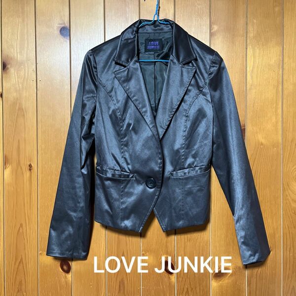 LoveJunkie シルクタッチ 一つボタン テーラードジャケット 卒業式