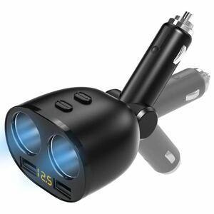  two .. cigar socket attaching USB car charger 