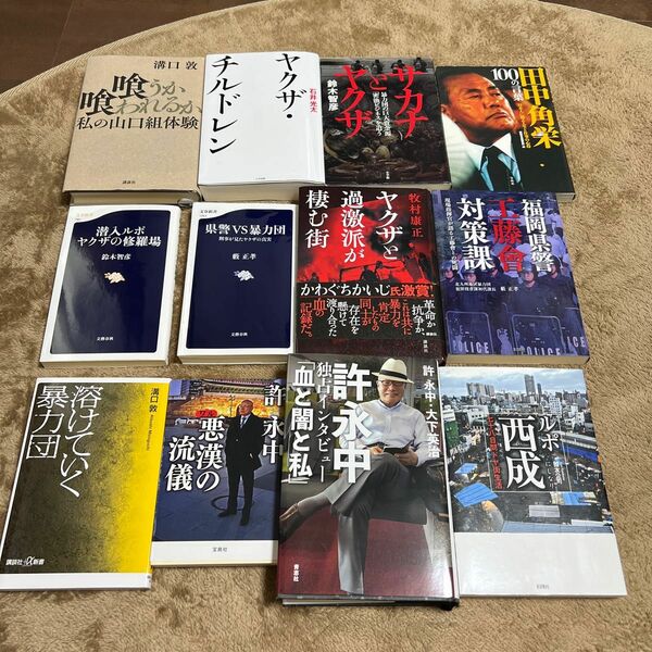 裏社会 暴力団 ヤクザ 任侠 政治 本12冊