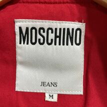 66 MOSCHINO JEANS モスキーノ ジップアップ 長袖 ジャケット ブルゾン 日本製 サイズM レッド 赤 メンズ 30905X_画像4