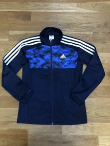  beautiful goods KIDS Kids child Adidas line jersey adidas 150 navy blue color navy Zip up condition excellent 