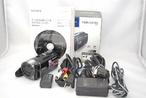 (中古品)ソニー SONY デジタルHDビデオカメラレコーダー CX180 ブラック HDR-CX180/