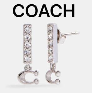 [ бесплатная доставка ] новый товар * Coach COACH*91446 Logo серьги-гвоздики 