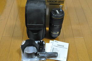 極上品 Nikon ニコン AF-S NIKKOR 70-200mm f/2.8E FL ED VR 元箱・ケース等付属品全てあり フルサイズ対応 Fマウントレンズ 新品同様