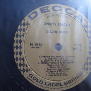 ＊【３LP】Andres Segovia／Golden Jubilee（DXJ148）（輸入盤）ブックレット付の画像3