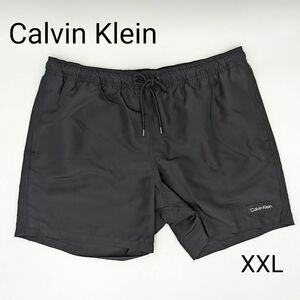 【日本未発売】Calvin Klein カルバンクライン 水着 スイムウェア メンズ/XXL 黒 ブラック 海 アメリカ US限定