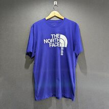 【日本未発売】THE NORTH FACE ノースフェイス Tシャツ 半袖シャツ メンズ XL 青 ブルー アメリカ限定 アウトドア キャンプ ロゴプリント_画像2