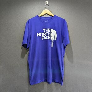 再入荷!!1点のみ【日本未発売】THE NORTH FACE ノースフェイス Tシャツ 半袖シャツ メンズ/L 青 ブルー ハーフドームロゴ アメリカ US限定の画像2