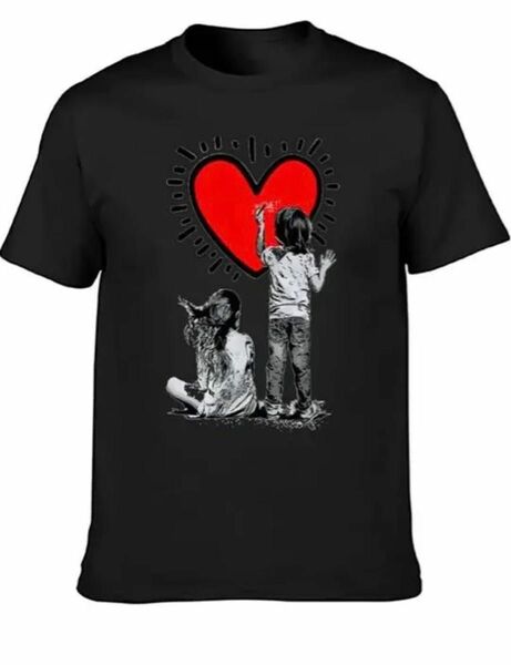 Banksy バンクシー キース ヘリング 半袖Tシャツ カットソー