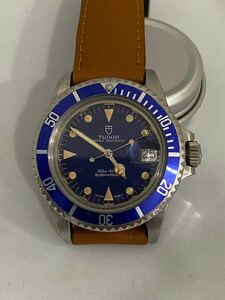 TUDOR チュードル ビンテージ サブマリーナ メンズ腕時計 79090 BLUE 