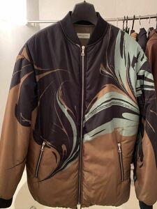  Dries Van Noten down blouson o- Rally marble jacket Como li coat 