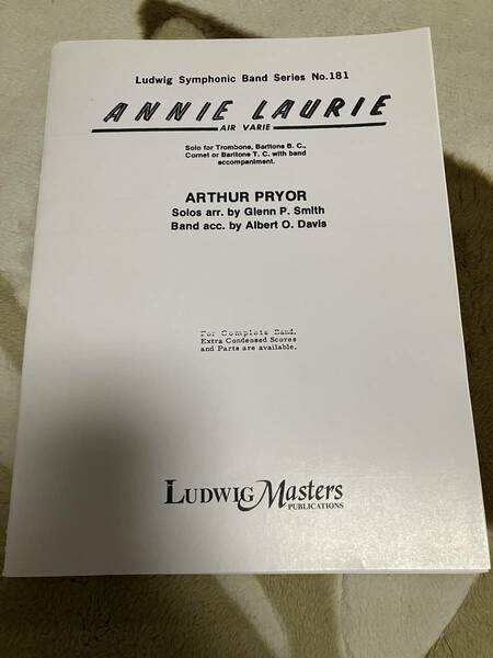 Annie Laurie Pryor / arr. Davis - LudwigMasters Publications　アーサープライヤ　アニー・ローリー　ソロ　バンド