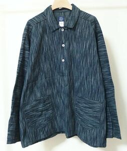 POST O'ALLS OVERALLS ポスト オーバーオールズ 3207-IKT CRAFTMASTER 3 ikat indigo プルオーバー ジャケット L