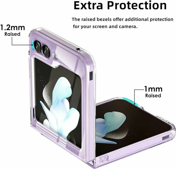 Galaxy Z Flip5 ケース 透明 クリア TPU シリコン スリム 薄型 スマホケース 落下防止 超薄