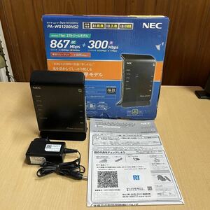 M11 ★NEC エヌイーシー PA-WG1200HS2 Wi-Fiホームルータ Aterm WG1200HS2 IEEE802.11ac 2ストリームモデル