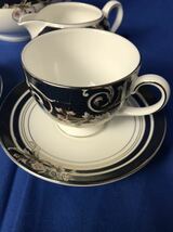 1000円~■★WEDGWOOD★RENAISSANCE BLUE カップ＆ソーサー ティーポット クリーマー ティースプーン まとめ★okoy2164282★t7683_画像2