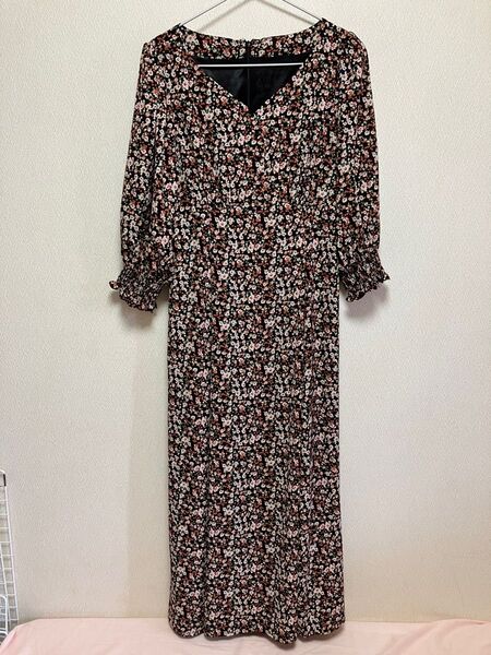 花柄 ロングワンピース mystywoman