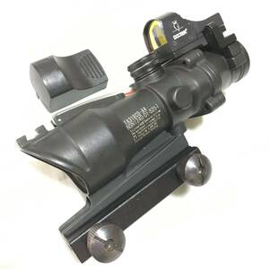 【処分価格!!】メーカー不明 レプリカTrijicon トリジコン 4倍固定倍率 ACOG ＆ マイクロドットサイト セット!!