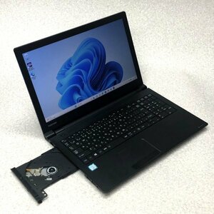 お宝アキバ/ジャンク品 dynabook B65/F 15.6型 Win11 i3 6100U HDD500 メモリ4G 100％充電2h 梱100 大3185