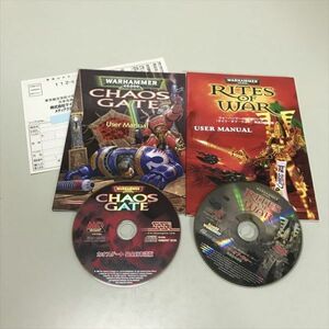 Z9258 ◆ウォーハンマー　WARHAMMER CHAOS GATE RITES OF WAR Windows PCゲームソフト ケース欠　シリアル１点のみ不明