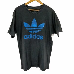 adidas(アディダス) ビッグロゴプリント Tシャツ メンズ import：L 中古 古着 0310