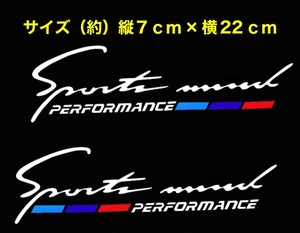 ●送料無料／２枚セット／BMW///Ｍ／スポーツマインド／反射ステッカー／M2/M3/M4/M5/M6/i3/i8/GTS/CSL/GT/S/X5/X6/X1/X4/X3/X1/Z4/Z4●