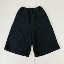 k0571 美品 NATURAL LAUNDRY ナチュラルランドリー ワイドパンツ 毛混 ウエストゴム 日本製 サイズ2 グレー シンプルデイリーカジュアル_画像1