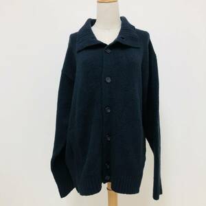 k0586 美品 UNIQLO ユニクロ メンズ ニットセーター 長袖 ハイネック サイズXL ネイビー 黒 無地 大きいサイズ シンプルデイリーカジュアル