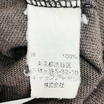 k0611 GAP ギャップ メンズ Tシャツ 半袖 M 丸首 茶 コットン100% 胸プリント ポケット ナチュラル 夏 薄手 シンプルデイリーカジュアル _画像9