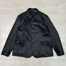 ADDICT CLOTHES ACVM アディクトクローズ SHEEPSKIN COVERALL シープスキン カバーオール 茶芯 ジャケット ACV LJK 03 ブラック 系 size 42_画像2