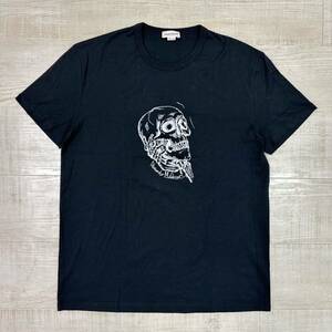 22ss 2022 Alexander McQueen アレキサンダー マックイーン SKULL TEE T-SHIRT スカル Tシャツ 髑髏 BLACK ブラック 系 希少 サイズ XL