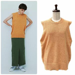 23ss 2023 MEYAME COTTON TWEED SLEEVELESS PULLOVER メヤメ コットン ツイード スリーブレス プルオーバー ベスト MEY-1618 サイズ FREE