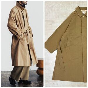 21aw 2021 LE エルイー L'ECHOPPE レショップ comoli コモリ C/P ギャバ バルカラー コート COAT ベージュ 系 サイズ 2 定価66.000円