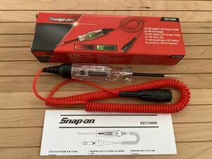 スナップオン デジタル液晶サーキットテスター 12V レッド新品　検電器