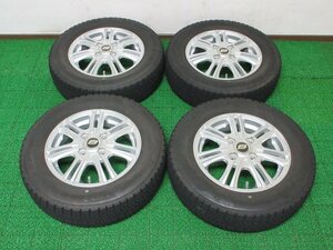 T593【送料無料 在庫処分】155/70R13 超溝高 8.5分山 ブリヂストン スタッドレス VRX2 ♪ ホイールセット 4本 激安 バモス ミライース 等に