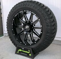 新品 深リム XF OFFROAD XF219 20x10j pcd135 pcd139.7 6穴 ATTURO XT 275/55R20 タイヤホイールセット アバランチ シルバラード GMCシエラ_画像4