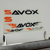 SAVOX サボックス　ステッカー　未使用　　94mm×64mm ドリフト　ツーリング　バギー　チタンビス_画像2