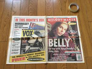 ★DEACON BLUE、レニー・クラヴィッツ LENNY KRAVITZ、MORRISSEY 他、1993 洋楽 ペーパー 洋雑誌 MELODY MAKER