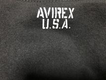 ◆ AVIREX USA ◆ Tシャツ Ｓサイズ 黒 ブラック ◆ アヴィレックス _画像4