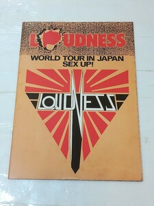 LOUDNESS WORLD TOUR IN JAPAN SEX UP！　ラウドネス　ツアーパンフレット