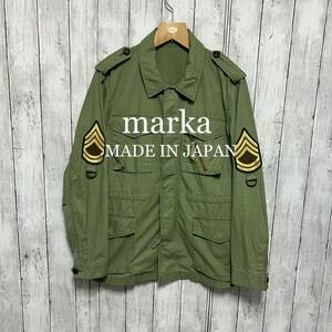 Куртка-рубашка Marka в стиле милитари! Сделано в Японии! маркер